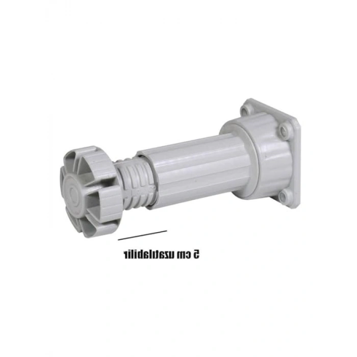 Ayarlanabilir 10 cm Gri Mobilya Ünite Ayağı (10 ADET)