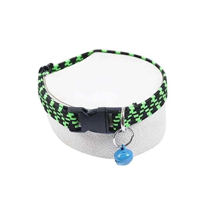 Ayarlanabilir 2li Elastik Kedi ve Köpek Tasması Seti