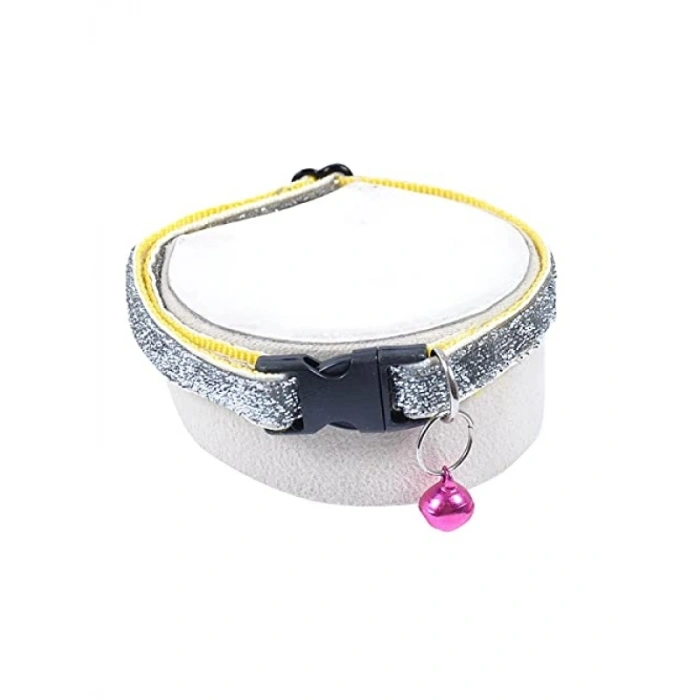 Ayarlanabilir 2li Zilli Kedi Köpek Tasma Seti