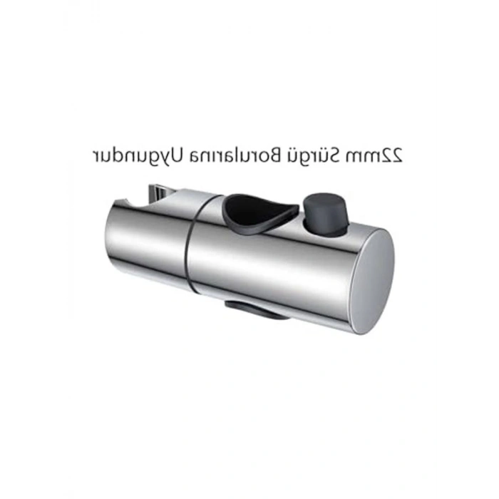 Ayarlanabilir 22mm Duş Mafsalı ile Sürgülü Duş Başlığı Tutucu