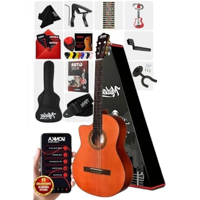 Ayarlanabilir 4/4 Klasik Gitar - Kesik Kasa Tasarımı