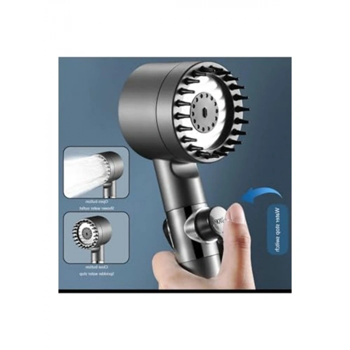 Ayarlanabilir Arıtmalı Duş Başlığı, Krom Kaplama ile Şık Tasarım