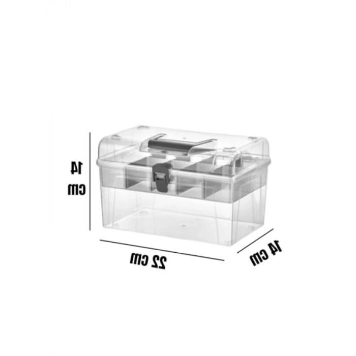Ayarlanabilir Bölmeli Şeffaf Organizer Kutusu (2li Set)