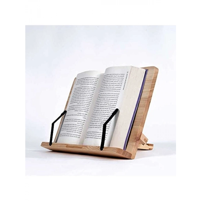 Ayarlanabilir Çam Ahşap Kitap Okuma Standı, El Yapımı