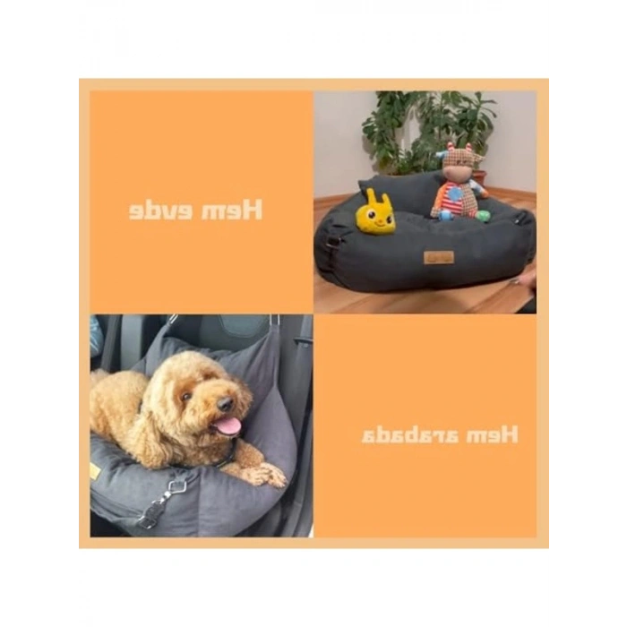 Ayarlanabilir Çift Kordonlu Seyahat Koltuğu, Antrasit