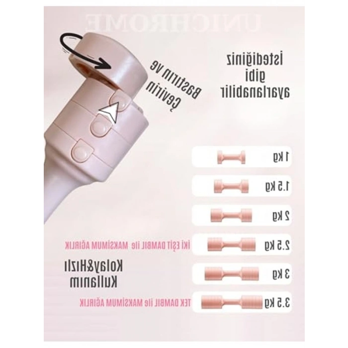Ayarlanabilir Dambıl Seti, 5 LB Ağırlığında, 2li Paket