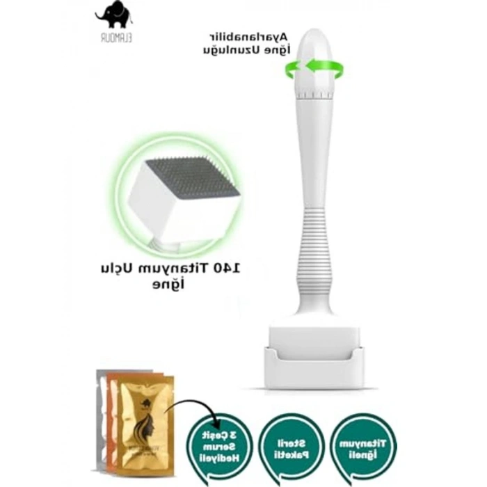 Ayarlanabilir Dermastamp, 0.25-3.0mm İğne Ölçüsü ile Serum Seti