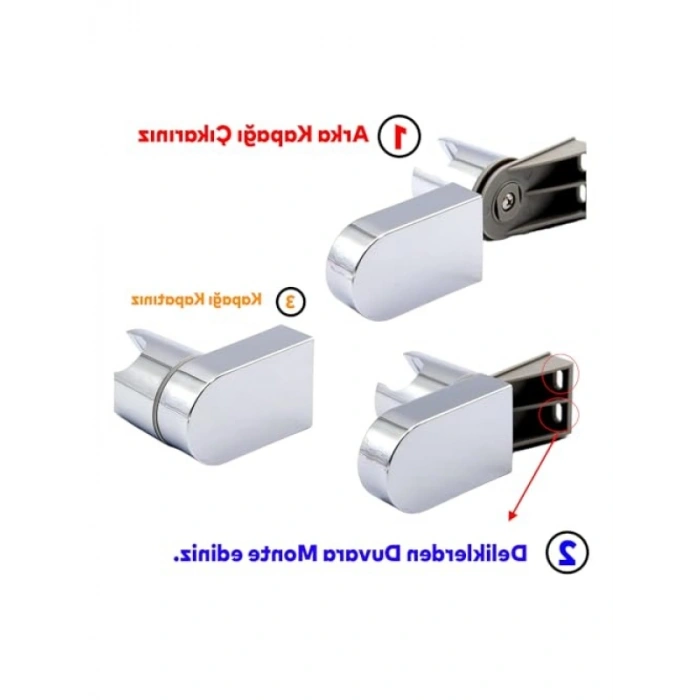 Ayarlanabilir Duş Başlığı Tutacağı - L Tipi Sabitleme