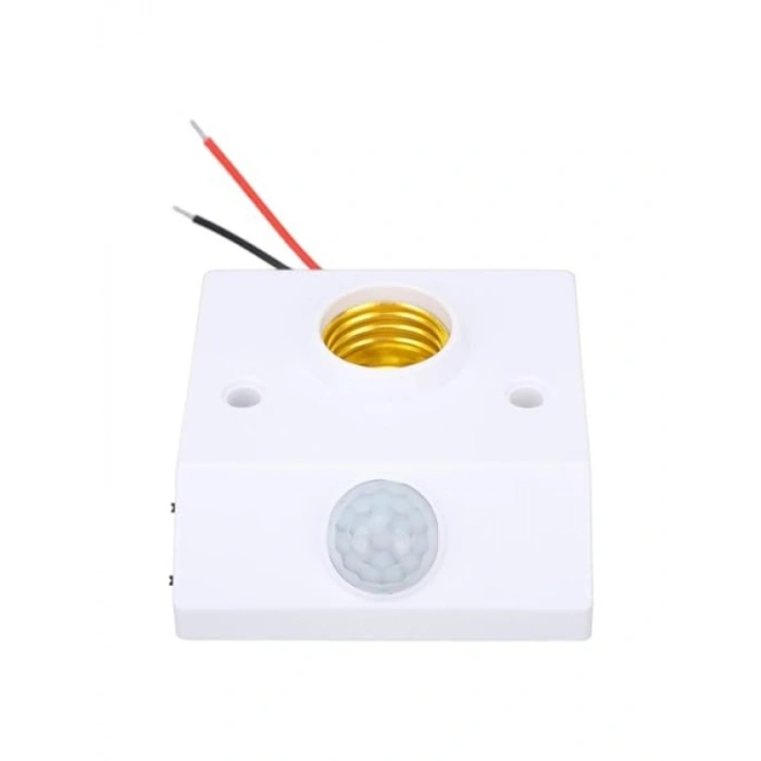 Ayarlanabilir E27 Duylu Hareket Sensörü - 360° Algılama, Enerji Tasarruflu