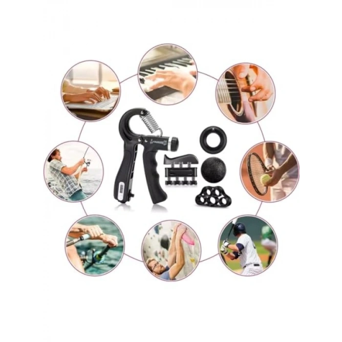 Ayarlanabilir El ve Bilek Güçlendirici Set - 5 Parça