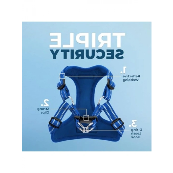 Ayarlanabilir File Tabak Yansıtıcı Köpek Göğüs Tasması