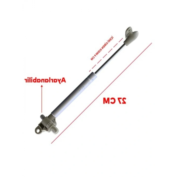 Ayarlanabilir Gazlı Piston Amortisör - Beyaz 80 N