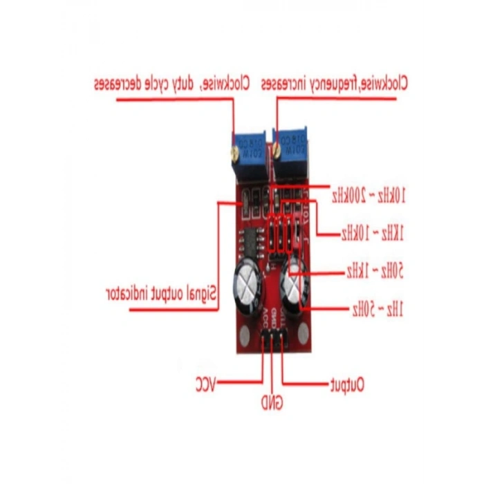 Ayarlanabilir Kare Dalga Sinyal Jeneratörü - NE555