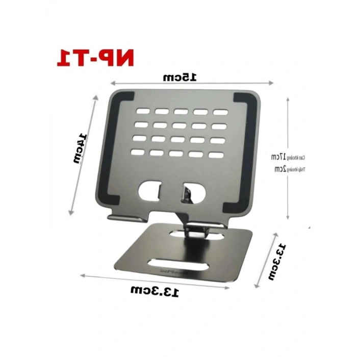 Ayarlanabilir Katlanabilir Tablet Standı, Alüminyum ve Kaymaz
