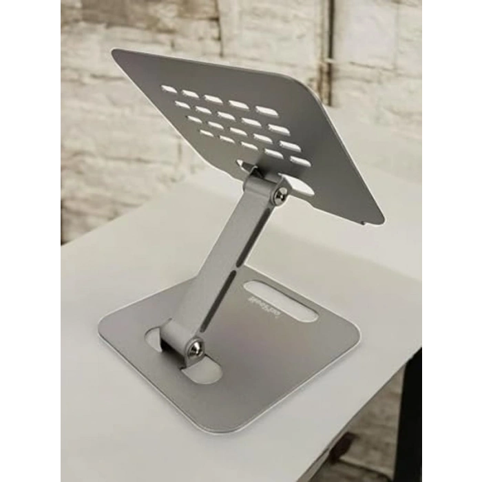 Ayarlanabilir Katlanabilir Tablet Standı, Alüminyum ve Kaymaz