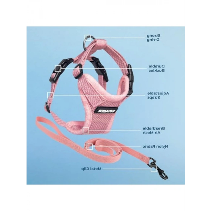 Ayarlanabilir Kedi Kemeri, Pembe Renk, XX-Small