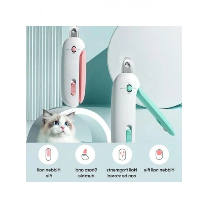 Ayarlanabilir Kedi ve Köpek Tırnak Makası, Pembe Renk