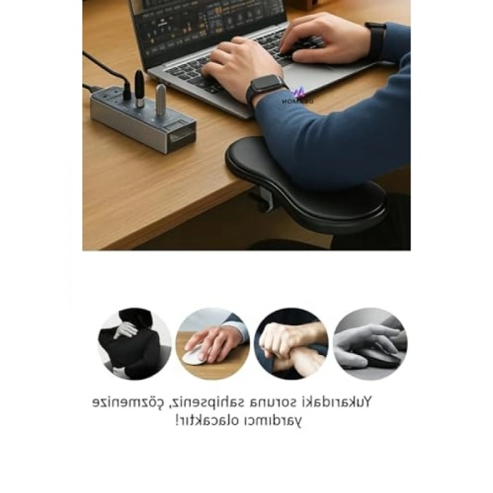 Ayarlanabilir Kol Dayama Pedi - Klavye ve Mouse Desteği