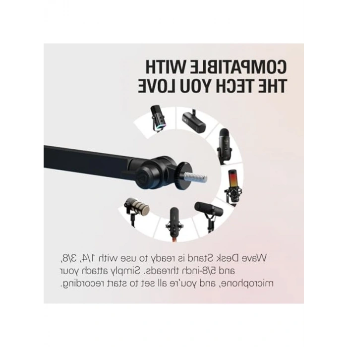 Ayarlanabilir Masa Standı, Mikrofonlar için Uygun