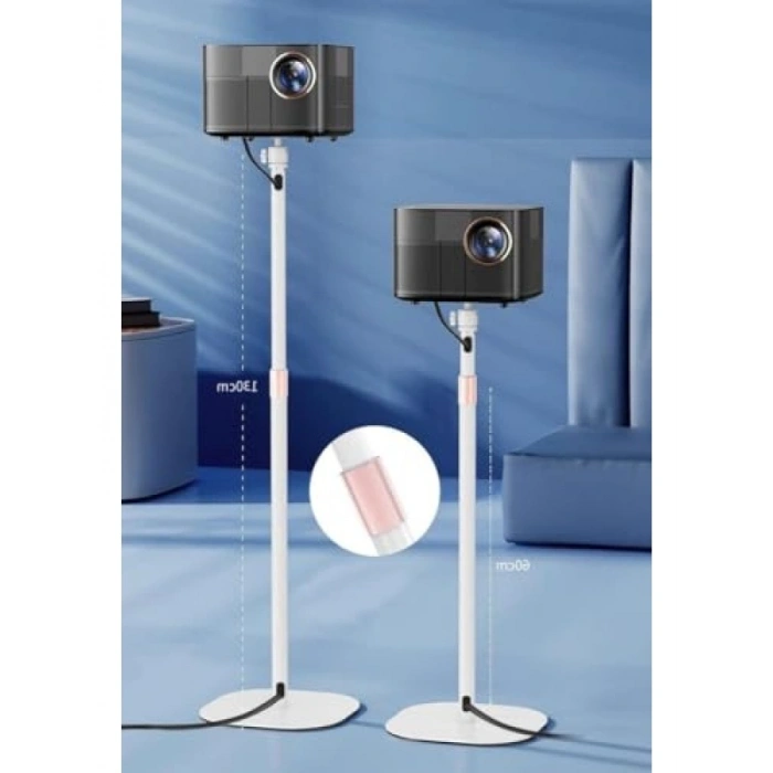 Ayarlanabilir Metal Projektör Standı - 60-130 cm Yükseklik