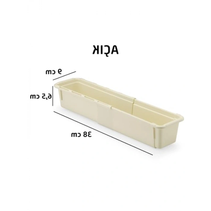Ayarlanabilir Mini Çekmece Organizer, Krem Renkli