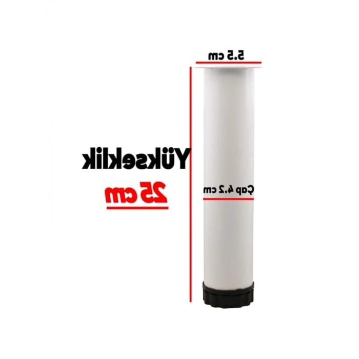 Ayarlanabilir Mobilya Destek Ayağı, 25 cm Boy, 4 Adet