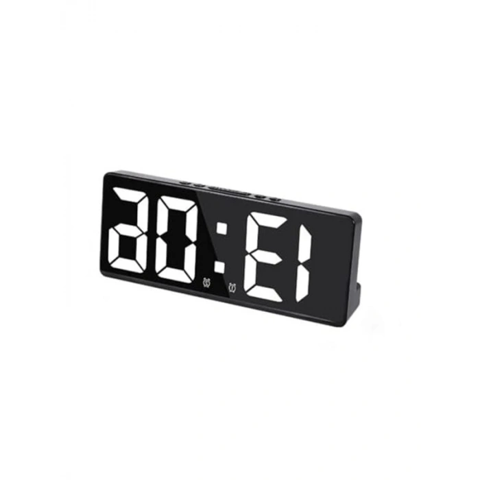 Ayarlanabilir Parlaklıkta Masa Saati, Derece Alarm ve Takvim
