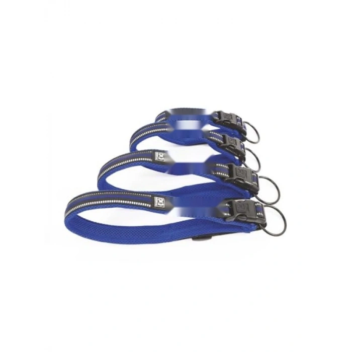 Ayarlanabilir Reflektörlü Soft Boyun Tasması - Mavi (M)