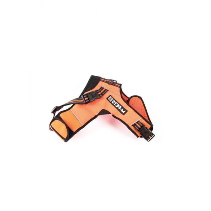 Ayarlanabilir Reflektörlü Soft Göğüs Tasması - Turuncu (S)