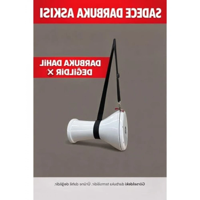 Ayarlanabilir Siyah Darbuka Omuz Askısı, Taşıma Kolaylığı Sağlar