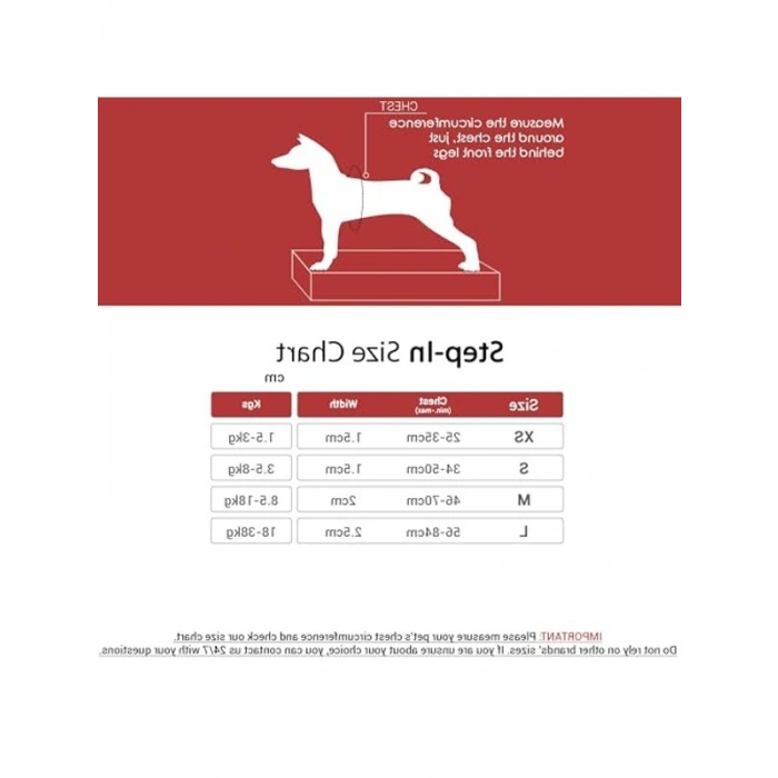 Ayarlanabilir Step-In Köpek Göğüs Tasması, Kolay Kullanım