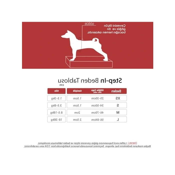 Ayarlanabilir Step-In Köpek Göğüs Tasması, Kolay Kullanım