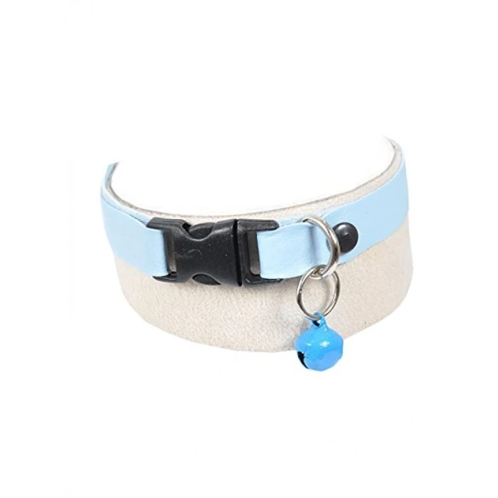 Ayarlanabilir Suni Deri Kedi-Köpek Tasması Seti