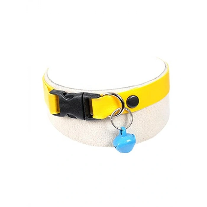 Ayarlanabilir Suni Deri Kedi-Köpek Tasması Seti