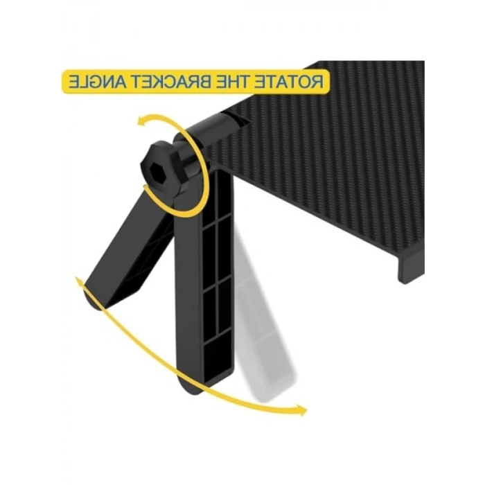 Ayarlanabilir TV Üstü Raf – Modern Karbon Desenli Organizer