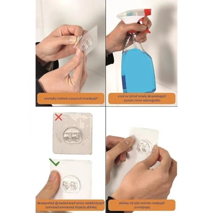 Ayarlanabilir Yapışkanlı Raf, Banyo Düzenleyici, Beyaz