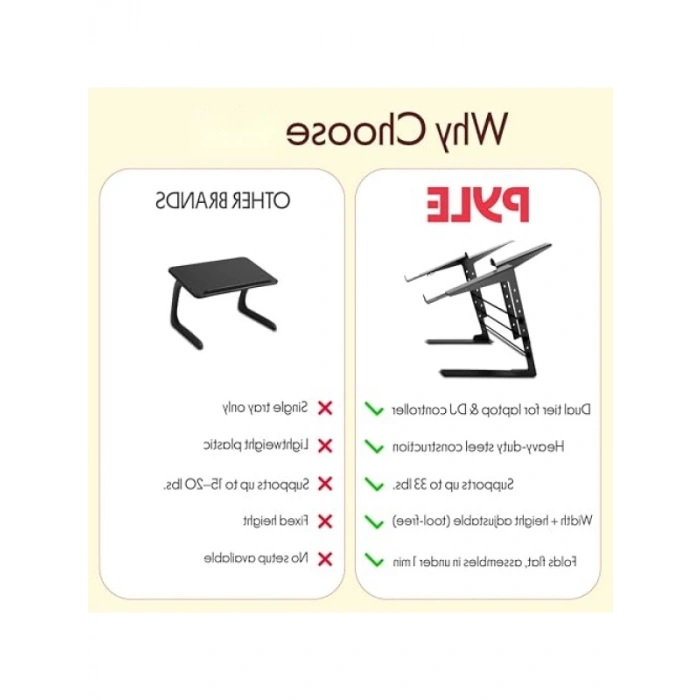 Ayarlanabilir Yükseklikte Ergonomik Dizüstü Bilgisayar Standı