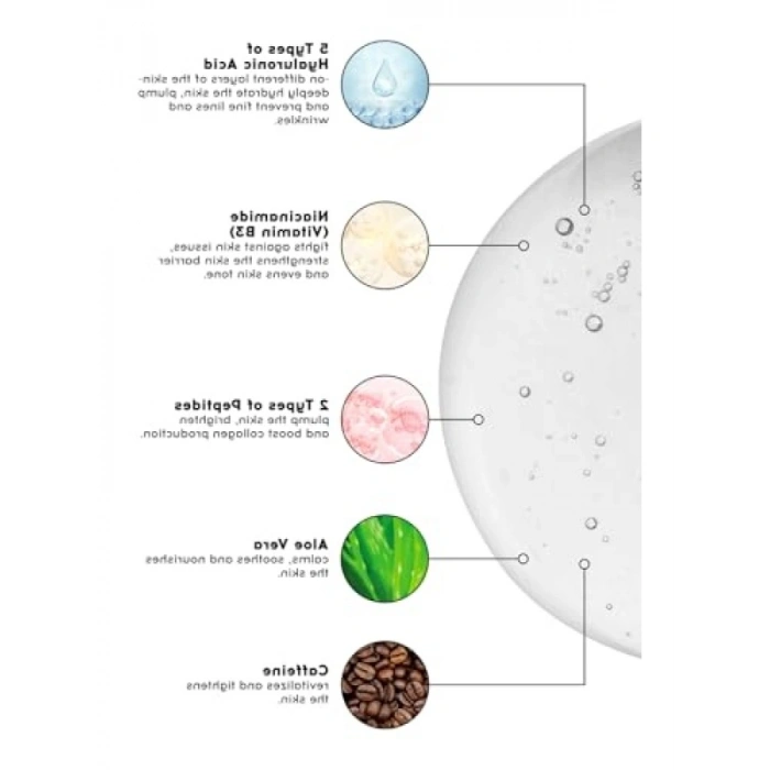 Aydınlatıcı Hyaluronik Asit Peptide Serum, 30 ml