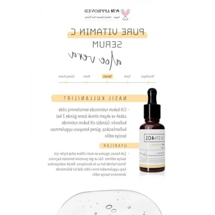 Aydınlatıcı Serum, %10 C Vitamini ile Renk Tonu Eşitleyici 30ml