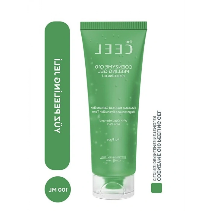 Aydınlatıcı Yüz Peeling Jel, Aloe Vera ve Salatalık Özü ile 100 ml Boyutunda