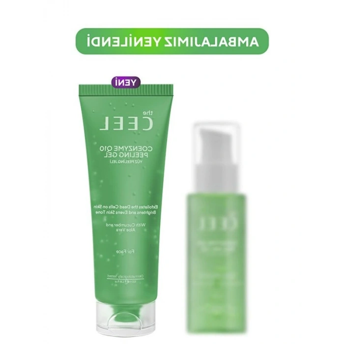 Aydınlatıcı Yüz Peeling Jel, Aloe Vera ve Salatalık Özü ile 100 ml Boyutunda
