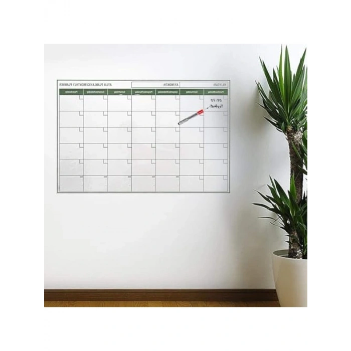 Aylık Program Planlayıcı Takvim, 1. Sınıf Kalite, 85x56 cm