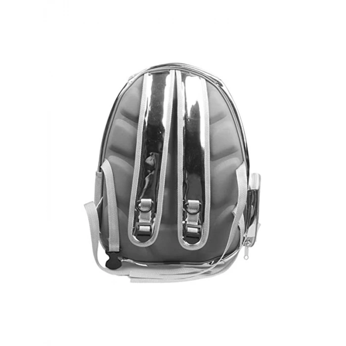 Aynalı Şeffaf Astronot Taşıma Çantası - 42x22x33 cm