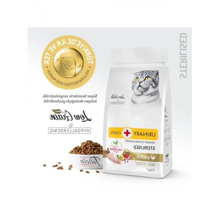 Az Tahıllı Kısır Kedi Maması - Tavuklu 2 Kg