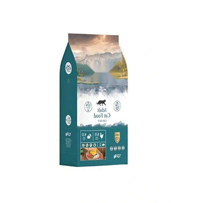 Az Tahıllı Tavuklu Yetişkin Kedi Maması, 1,5 kg