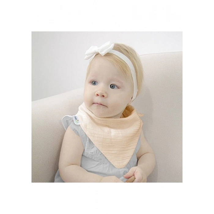 Babyjem Ahşap Diş Kaşıyıcılı Bürümcük Müslin Önlük 736