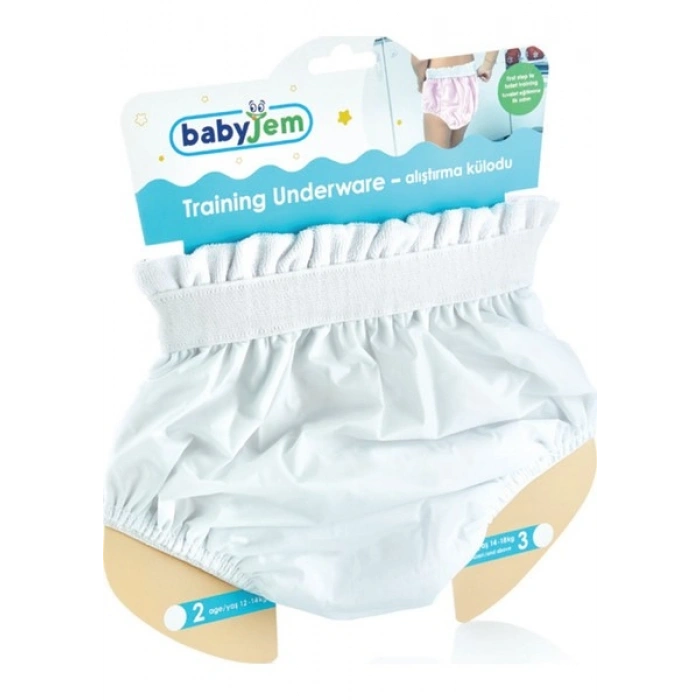 Babyjem Alıştırma Külodu 3 Yaş Beyaz