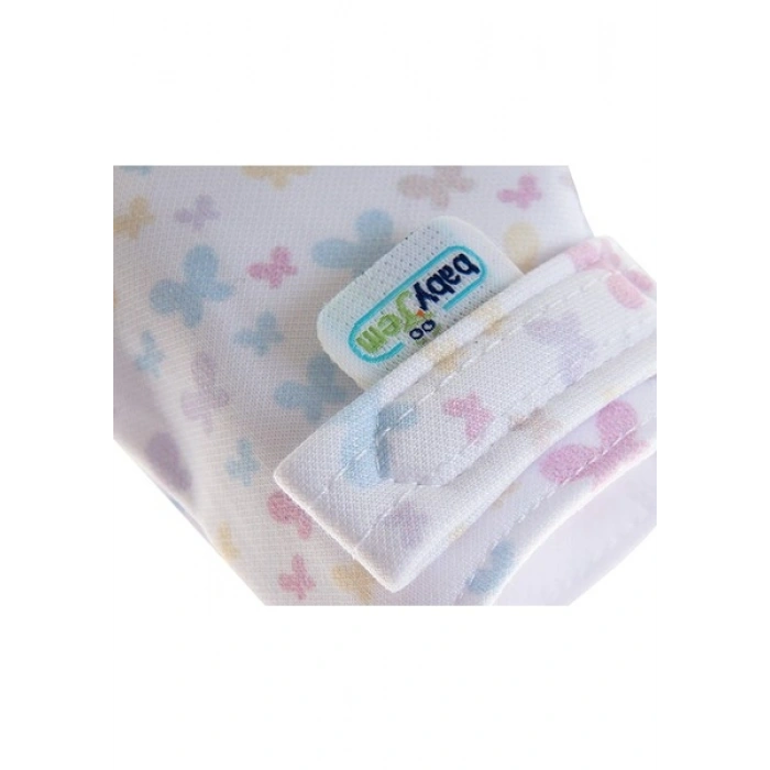 Babyjem Bebek Diş Kaşıyıcı Eldiveni Kelebek Gri