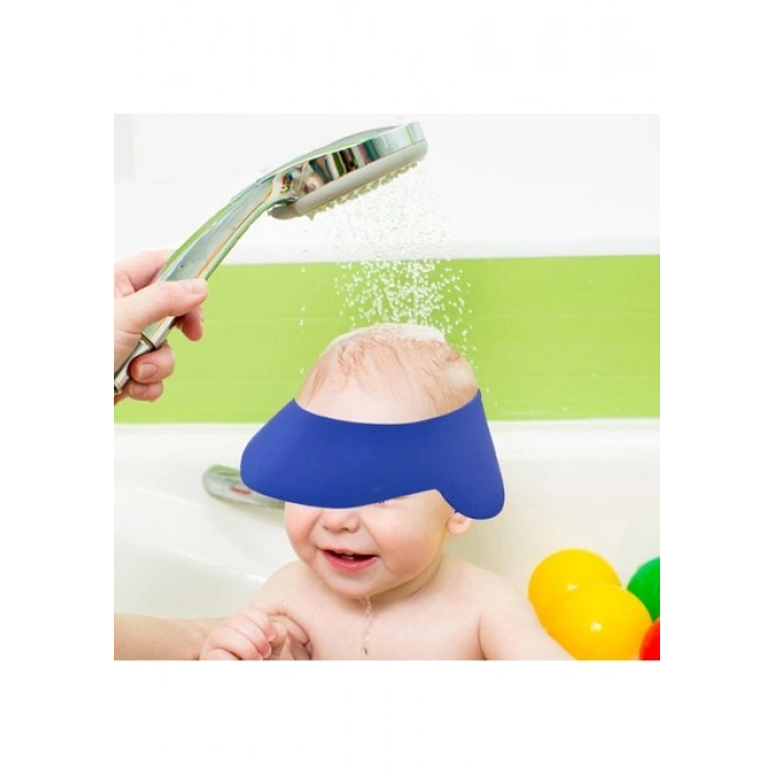 Babyjem Cırtlı Ayarlanabilir Banyo Siperi Lacivert