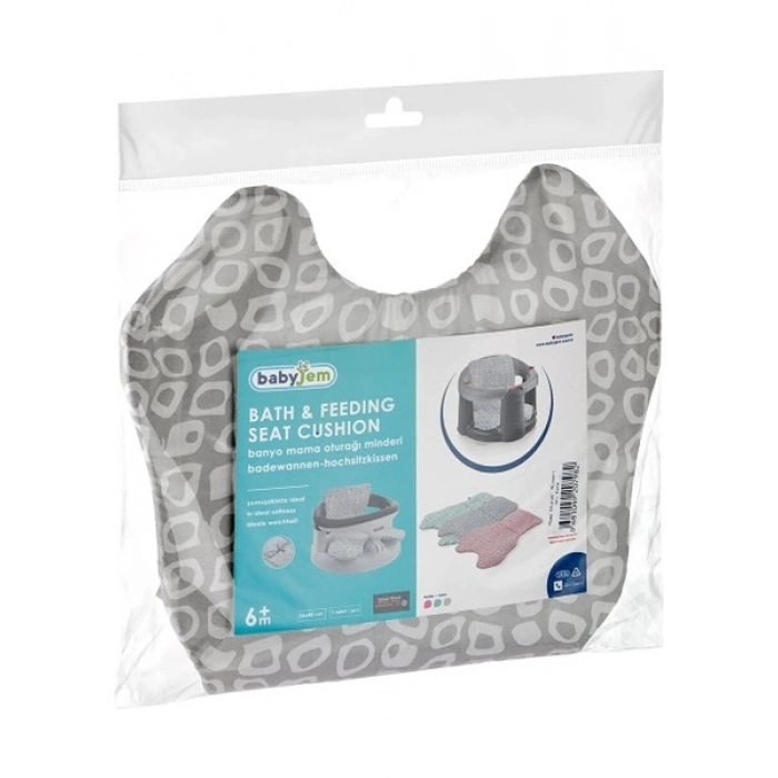Babyjem Gri Banyo ve Mama Oturağı Minderi Ergonomik Yapı ile Konforlu Kullanım İçin